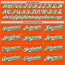 Load image into Gallery viewer, Custom Orange Pinstripe White-Kelly Green Authentic Fade Fashion Baseball Jersey