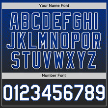 Load image into Gallery viewer, Custom Royal White-Black Authentic Fade Fashion Baseball Jersey