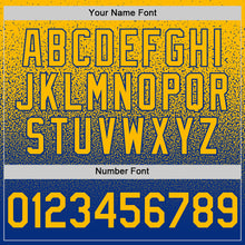 Load image into Gallery viewer, Custom Gold Royal Authentic Fade Fashion Baseball Jersey