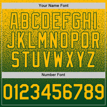 Load image into Gallery viewer, Custom Gold Green Authentic Fade Fashion Baseball Jersey