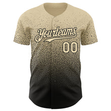 Load image into Gallery viewer, Custom Cream Black Authentic Fade Fashion Baseball Jersey
