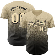 Load image into Gallery viewer, Custom Cream Black Authentic Fade Fashion Baseball Jersey