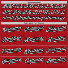 Load image into Gallery viewer, Custom Red Gray-Black Authentic Fade Fashion Baseball Jersey