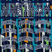 Load image into Gallery viewer, Custom Figure Navy-White Round Neck Sublimation Basketball Suit Jersey