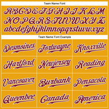 Load image into Gallery viewer, Custom Gold Crimson-White Authentic Baseball Jersey