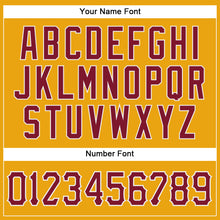 Load image into Gallery viewer, Custom Gold Crimson-White Authentic Baseball Jersey