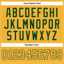Load image into Gallery viewer, Custom Gold Gold-Green Authentic Baseball Jersey