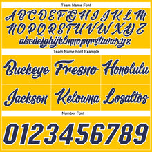 Load image into Gallery viewer, Custom Gold White Pinstripe Navy-White Authentic Basketball Shorts