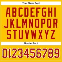 Load image into Gallery viewer, Custom Gold Red-White Authentic Sleeveless Baseball Jersey