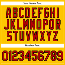 Load image into Gallery viewer, Custom Gold Red-Black Authentic Sleeveless Baseball Jersey