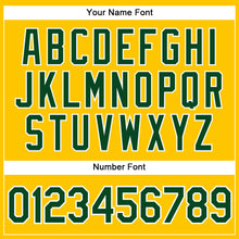 Load image into Gallery viewer, Custom Gold Green-White Authentic Sleeveless Baseball Jersey