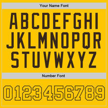 Load image into Gallery viewer, Custom Gold Gold-Brown Authentic Throwback Basketball Jersey