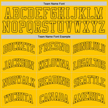 Load image into Gallery viewer, Custom Gold Gold-Brown Authentic Throwback Basketball Jersey