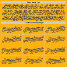 Load image into Gallery viewer, Custom Gold Gold-Royal Authentic Baseball Jersey