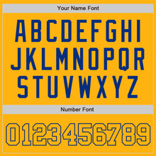 Load image into Gallery viewer, Custom Gold Gold-Royal Authentic Baseball Jersey