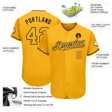 Load image into Gallery viewer, Custom Gold Gold-Navy Authentic Baseball Jersey