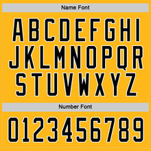 Load image into Gallery viewer, Custom Gold Black-White Hockey Jersey