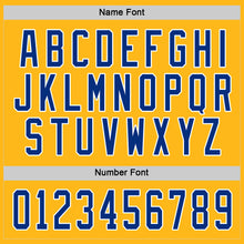 Load image into Gallery viewer, Custom Gold Royal-White Hockey Jersey