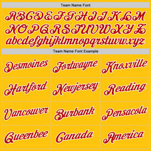 Load image into Gallery viewer, Custom Gold Red-White Performance T-Shirt