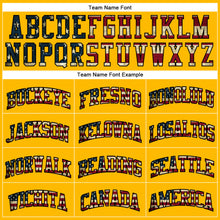 Load image into Gallery viewer, Custom Gold Vintage USA Flag-Black Authentic Throwback Basketball Jersey