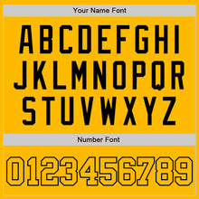 Load image into Gallery viewer, Custom Gold Gold-Black Authentic Baseball Jersey