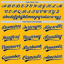 Load image into Gallery viewer, Custom Gold Black-White Authentic Baseball Jersey