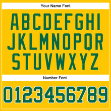 Load image into Gallery viewer, Custom Gold White Pinstripe Kelly Green Authentic Basketball Jersey