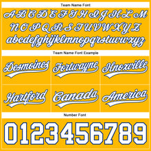 Load image into Gallery viewer, Custom Gold White-Royal Authentic Basketball Shorts