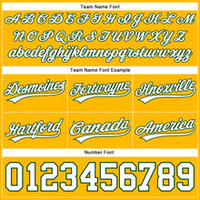 Load image into Gallery viewer, Custom Gold White-Green Authentic Basketball Shorts