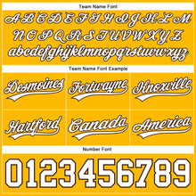 Load image into Gallery viewer, Custom Gold White-Brown Authentic Basketball Shorts