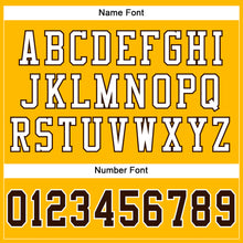 Load image into Gallery viewer, Custom Gold Brown-White Mesh Authentic Football Jersey