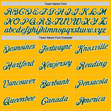 Load image into Gallery viewer, Custom Gold Green-White Authentic Throwback Basketball Jersey