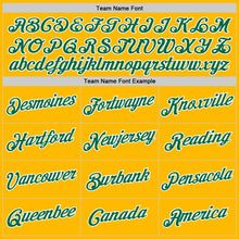 Load image into Gallery viewer, Custom Gold Kelly Green-White Authentic Throwback Basketball Jersey