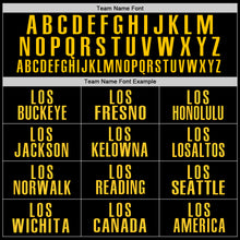 Load image into Gallery viewer, Custom Black Yellow Performance Golf Polo Shirt