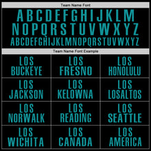 Load image into Gallery viewer, Custom Black Aqua Performance Golf Polo Shirt