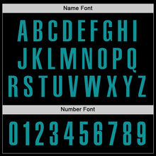 Load image into Gallery viewer, Custom Black Aqua Performance Golf Polo Shirt