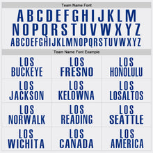 Load image into Gallery viewer, Custom White Royal Performance Golf Polo Shirt