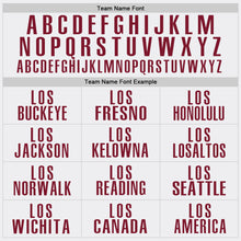 Load image into Gallery viewer, Custom White Crimson Performance Golf Polo Shirt