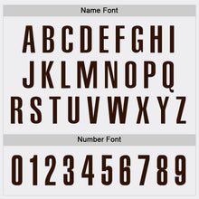 Load image into Gallery viewer, Custom White Brown Performance Golf Polo Shirt