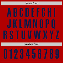 Load image into Gallery viewer, Custom Red Navy Performance Golf Polo Shirt