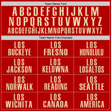 Load image into Gallery viewer, Custom Red Cream Performance Golf Polo Shirt