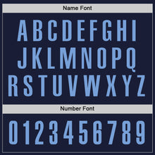 Load image into Gallery viewer, Custom Navy Light Blue Performance Golf Polo Shirt