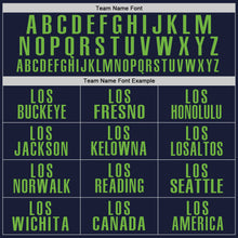 Load image into Gallery viewer, Custom Navy Neon Green Performance Golf Polo Shirt