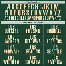 Load image into Gallery viewer, Custom Green Cream Performance Golf Polo Shirt