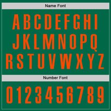 Load image into Gallery viewer, Custom Kelly Green Orange Performance Golf Polo Shirt