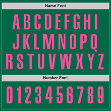 Load image into Gallery viewer, Custom Kelly Green Pink Performance Golf Polo Shirt