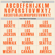 Load image into Gallery viewer, Custom Cream Orange Performance Golf Polo Shirt