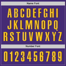 Load image into Gallery viewer, Custom Purple Yellow Performance Golf Polo Shirt