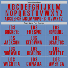 Load image into Gallery viewer, Custom Light Blue Red Performance Golf Polo Shirt