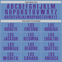 Load image into Gallery viewer, Custom Light Blue Purple Performance Golf Polo Shirt